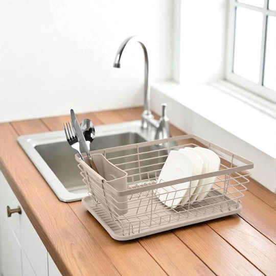 Brunbeste Sink Strainer Metallic Beige 37x30.5x15cm