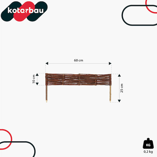Kotarbau Gartenhecke in Beige Farbe 60x10cm