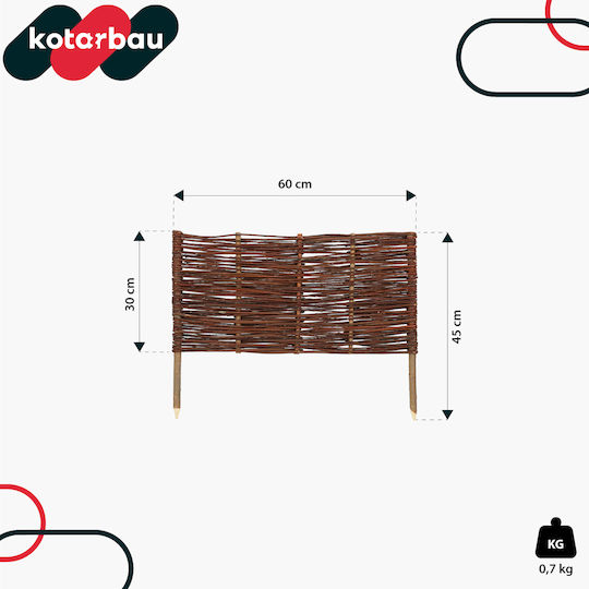 Kotarbau Gardă Viu De Grădină În Culoare Bej 60x30cm 10 Bucăți