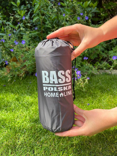 Bass Polska Μονό Υπόστρωμα Camping 190x58cm Μαύρο