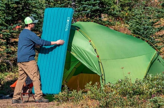 Exped Μονό Υπόστρωμα Camping Πάχους 7cm Πράσινο