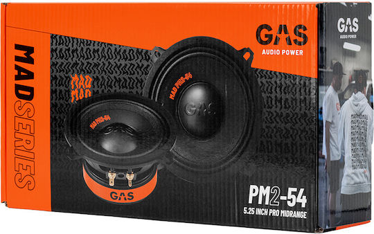 Gas Audio Power PM254 Ηχείο Αυτοκινήτου 5.25" με 75W RMS (Midrange) Τεμάχιο