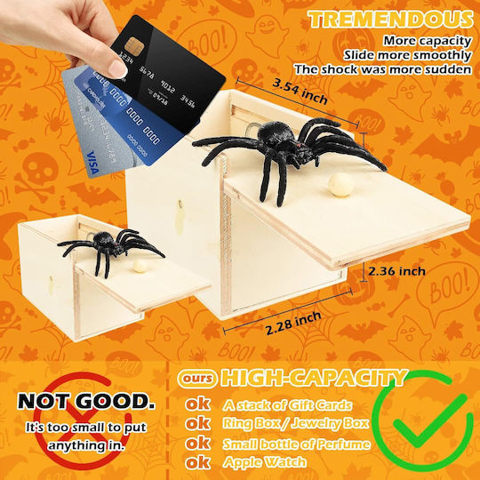 Holz Interaktives Spielzeug Pop-up Spider Prank Joke Verschiedene Designs