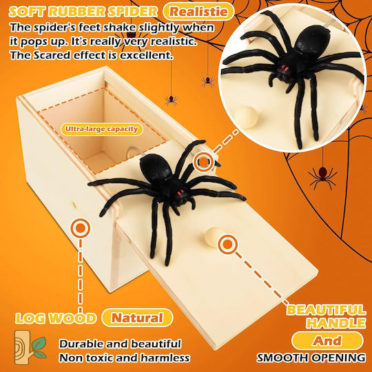 Holz Interaktives Spielzeug Pop-up Spider Prank Joke Verschiedene Designs