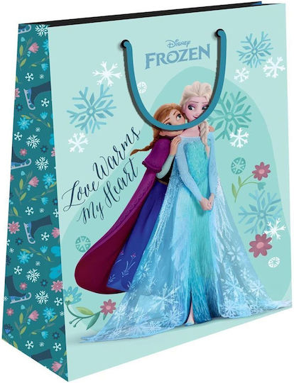 Διακάκης Χάρτινη Τσάντα για Δώρο με Θέμα "Frozen" 32x12x26εκ.