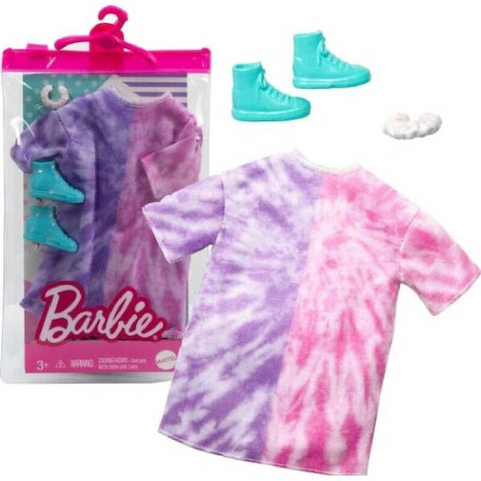 Barbie Tie-Dye Sweatshirt Dress Doll Clothes Fashionistas for 3+ years+ Years