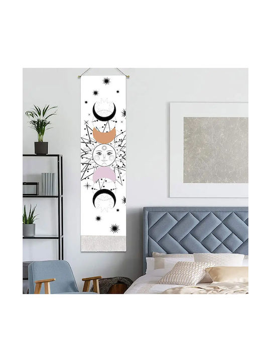 FRIPIA Decorațiune Suspendată Albă Din Țesătură 130x32.5cm