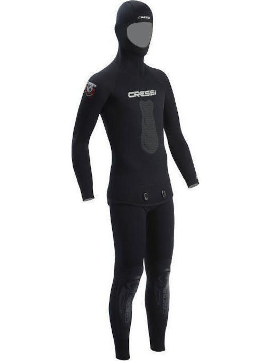 CressiSub Apnea Διαιρούμενη Στολή Κατάδυσης Μαύρη 5mm