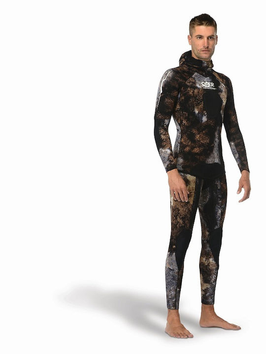 Omer Mix 3D Bifo 5mm Full Wetsuit for Speargun Camouflage Brown