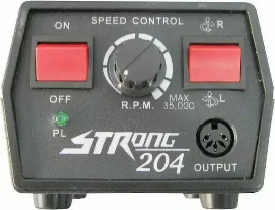 Strong 204 Επαγγελματικός Τροχός Νυχιών 35000rpm 65w Πεντάλ