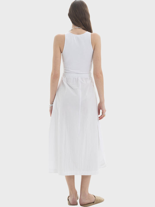 Summer Midi Dress White