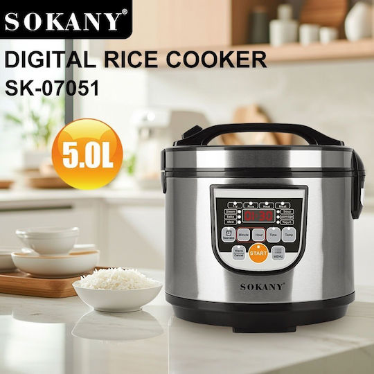 Sokany Sk-07051 Ψηφιακός Πολυμάγειρας 5l