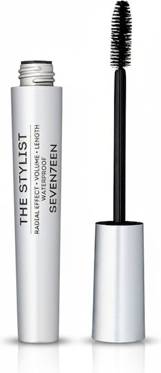Seventeen The Stylist Waterproof Mascara für Band, Eisstockschießen & Länge 01 Black 9ml