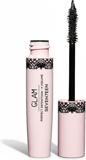 Seventeen Glam Mascara for volume & Curling 01 Black 13ml