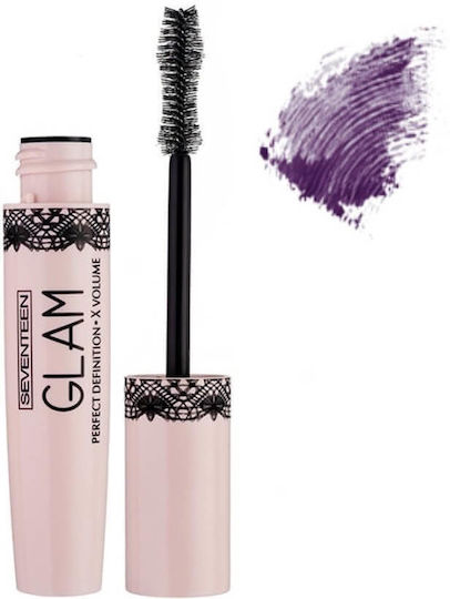 Seventeen Glam Mascara for volume & Curling 02 Plum 13ml