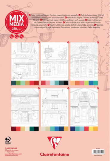 Bloc De Desen Cities A4 250gr 20 Foi Windows
