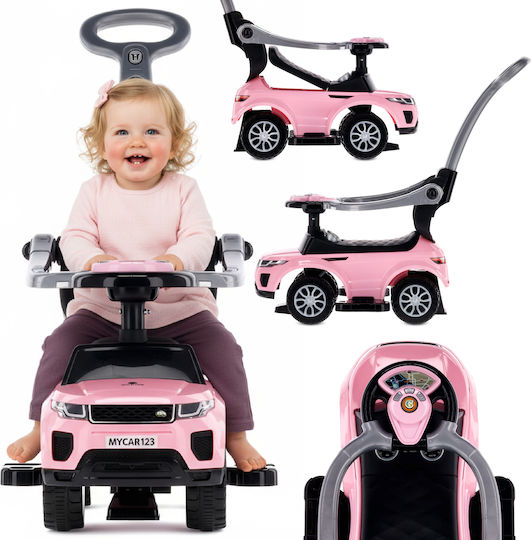 Rutschauto Schiebewagen Kinder Griff Sportwagen Hellrosa