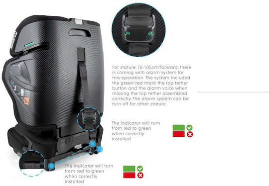 Sparco SK8000I Car Seat i-Size with ISOfix Black 0-36 kg