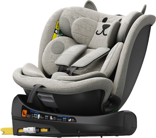 Buf Boof B-Joy Deluxe Car Seat i-Size with Isofix Light Grey CAT 0-36 kg