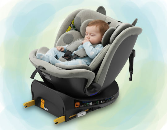 Buf Boof B-Joy Deluxe Car Seat i-Size with Isofix Light Grey CAT 0-36 kg
