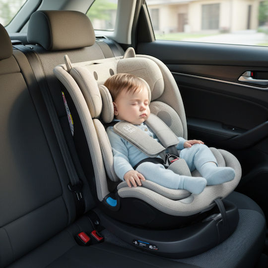 Buf Boof B-Joy Deluxe Car Seat i-Size with Isofix Light Grey CAT 0-36 kg