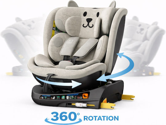 Buf Boof B-Joy Deluxe Car Seat i-Size with Isofix Light Grey CAT 0-36 kg