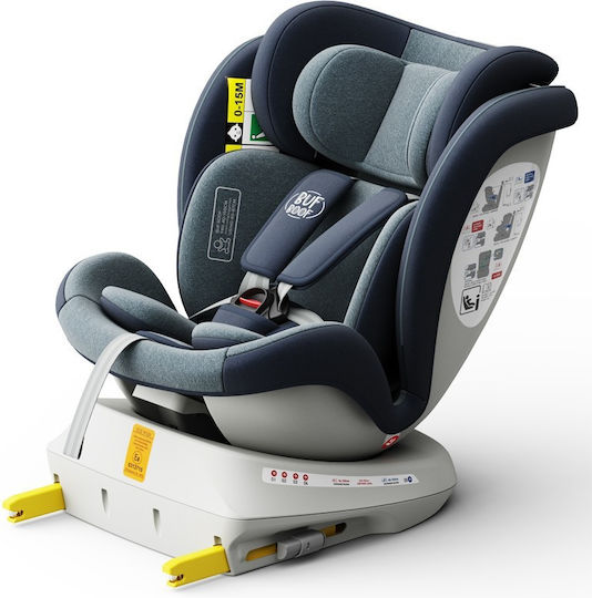 Buf Boof TWT Plus Deluxe Детско Столче за Кола High-back Booster i-Размер с Isofix Blue 0-36 кг