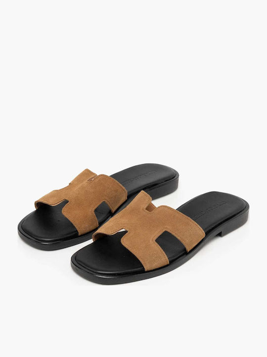 Women's Flat Sandals Tabac Brown