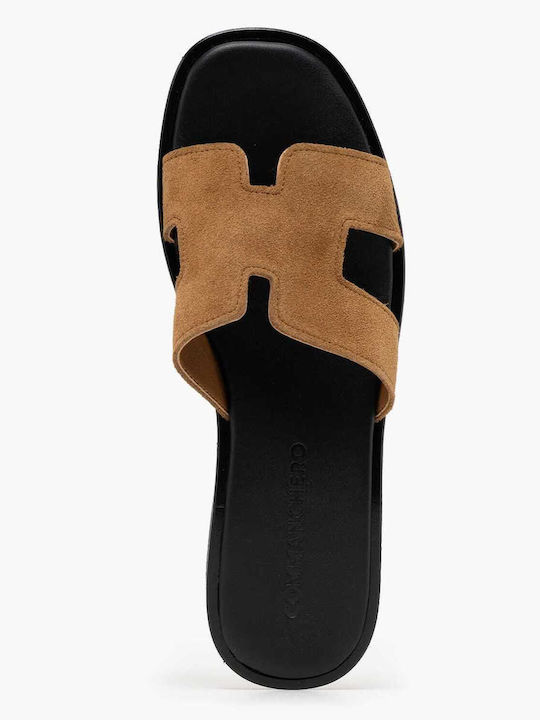 Women's Flat Sandals Tabac Brown