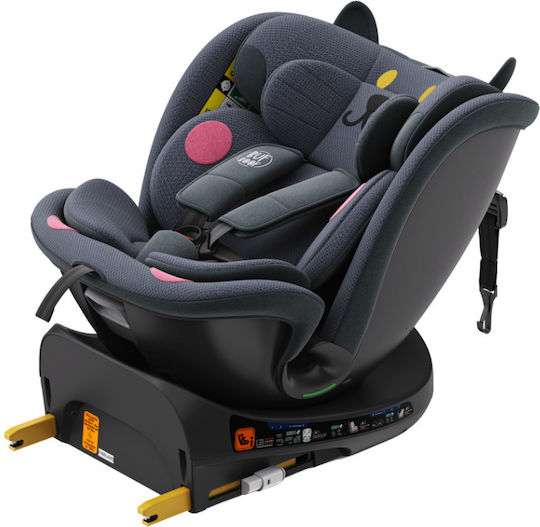 Buf Boof B-Joy Deluxe Scaun Auto i-Size cu Isofix Gri Închis CAT 0-36 kg