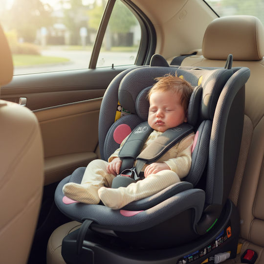 Buf Boof B-Joy Deluxe Scaun Auto i-Size cu Isofix Gri Închis CAT 0-36 kg