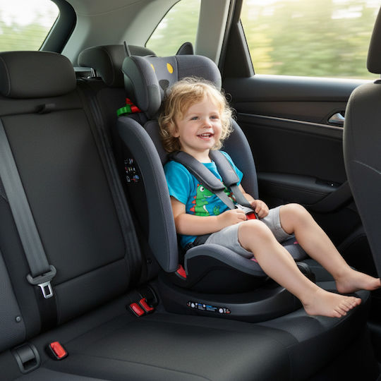 Buf Boof B-Joy Deluxe Scaun Auto i-Size cu Isofix Gri Închis CAT 0-36 kg