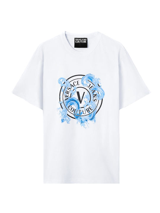 T-shirt Λευκο- Μαυρο- Μπλε