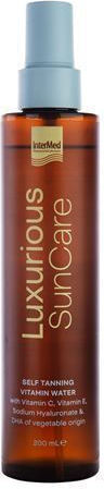 InterMed Spray cu Apă Vitaminizată Autobronzantă de Corp Luxurious Dark 200ml