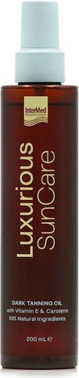 InterMed Spray cu Apă Vitaminizată Autobronzantă de Corp Luxurious Dark 200ml