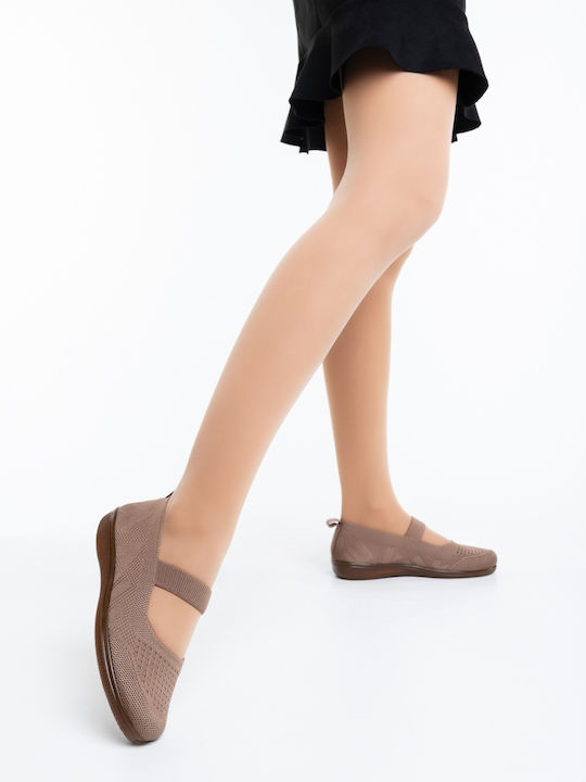Pantofi Balerini Pentru Femei Kaki
