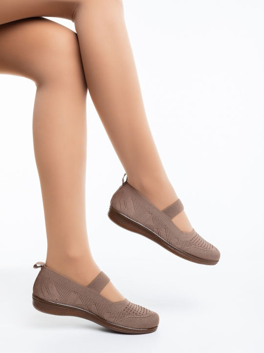 Pantofi Balerini Pentru Femei Kaki