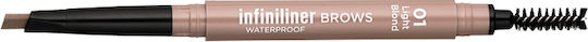 Mon Reve Infiniliner Gel Augenbrauen-Make-up Wasserdicht Bleistift für Augenbrauen 01 Hellblond