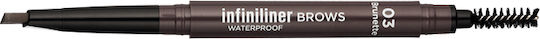 Mon Reve Infiniliner Gel Brow Pencil Waterproof Eyebrow Pencil 03 Brunette