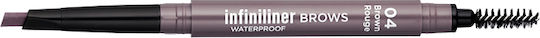 Mon Reve Infiniliner Gel Brow Pencil Waterproof Eyebrow Pencil 04 Brown Rouge