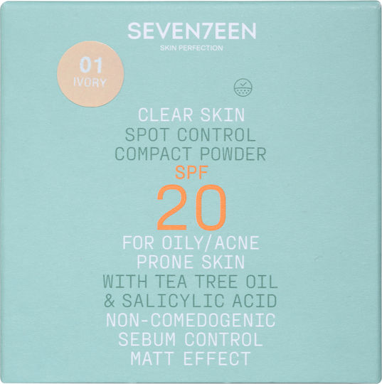 Seventeen Skin Tea Tree Oil Spot Control Compact Powder SPF20 Пудра No.1 SPF20 10гр
