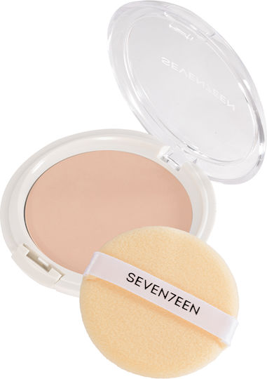 Seventeen Natural Silky Transparent Compact Powder Πούδρα 3 Medium Beige SPF15 10gr