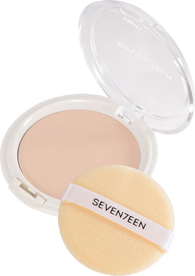 Seventeen Natural Silky Transparent Compact Powder Puder 2 Light Beige SPF15 10gr