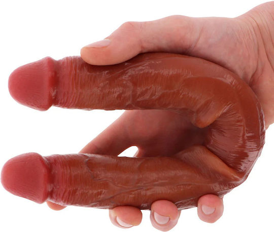 Get Real Διπλό Dildo Καφέ 40cm
