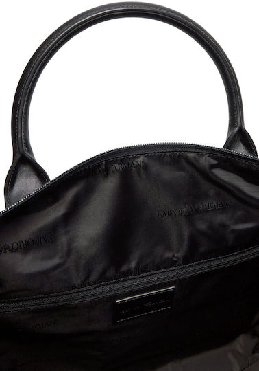 Emporio Armani Σακ Βουαγιάζ Μαύρο Υφασμάτινο