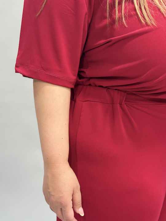 Damenhose mit Gummiband Rote