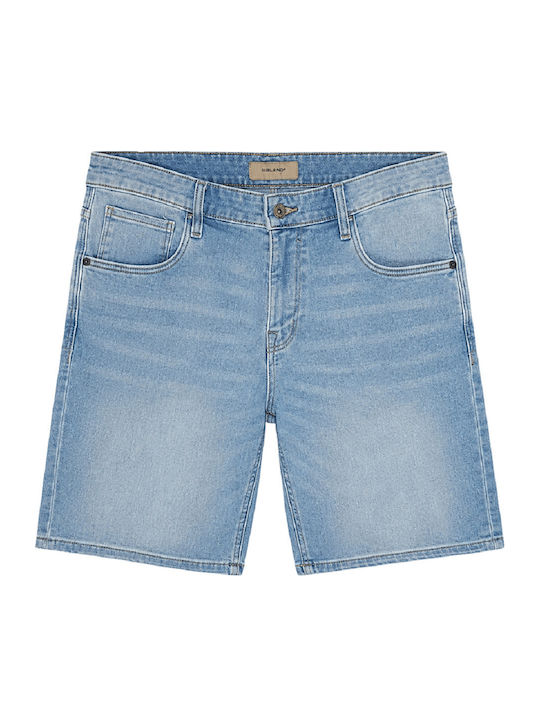 Pantaloni Scurți Bărbați Denim Albastru