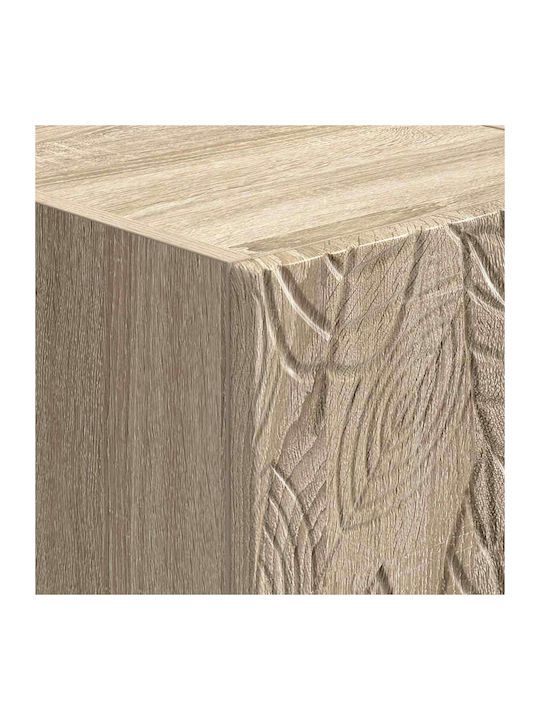 Nachttische Holz Beige 2Stücke 43x34.5x50cm
