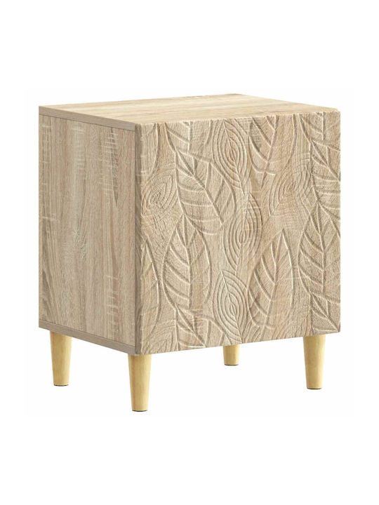 Nachttische Holz Beige 2Stücke 43x34.5x50cm