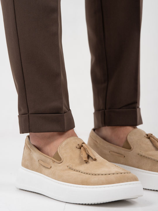 Παντελόνι σε Slim Εφαρμογή Diverso Brown1